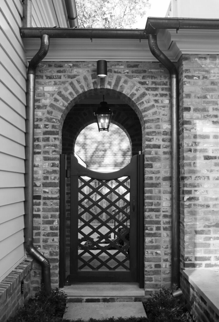 American Georgian arched door.